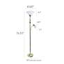 7_Elegant Designs Mother Daughter 71" Gold 2-Light Floor Lamp more views