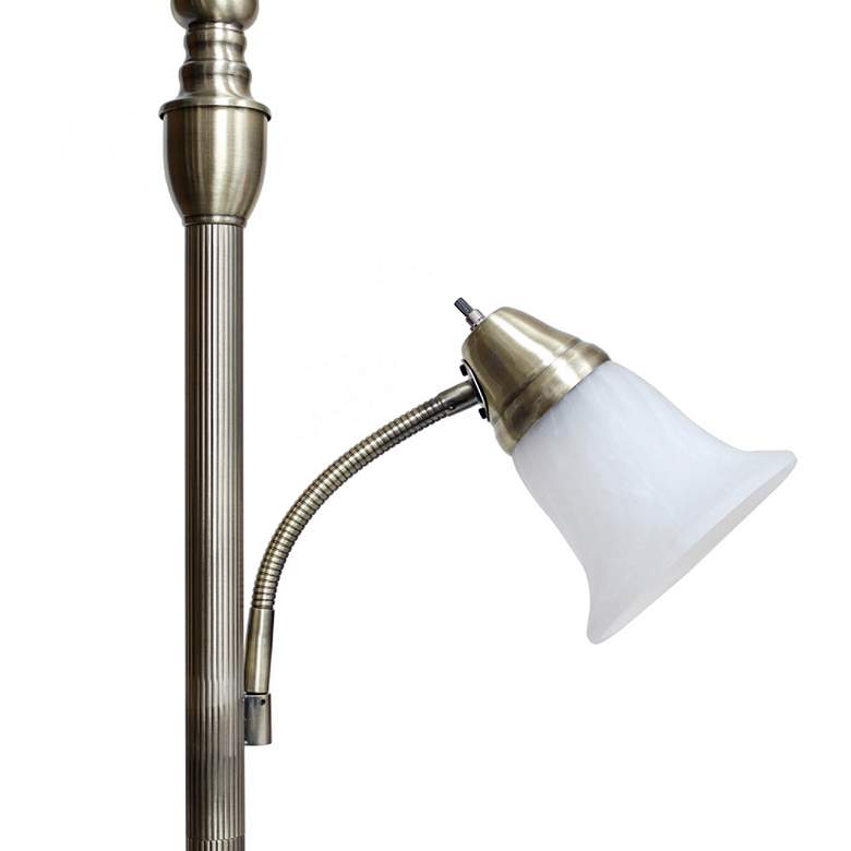 Image 4 Elegant Designs Mother Daughter 71 inch High Brass 2-Light Floor Lamp more views