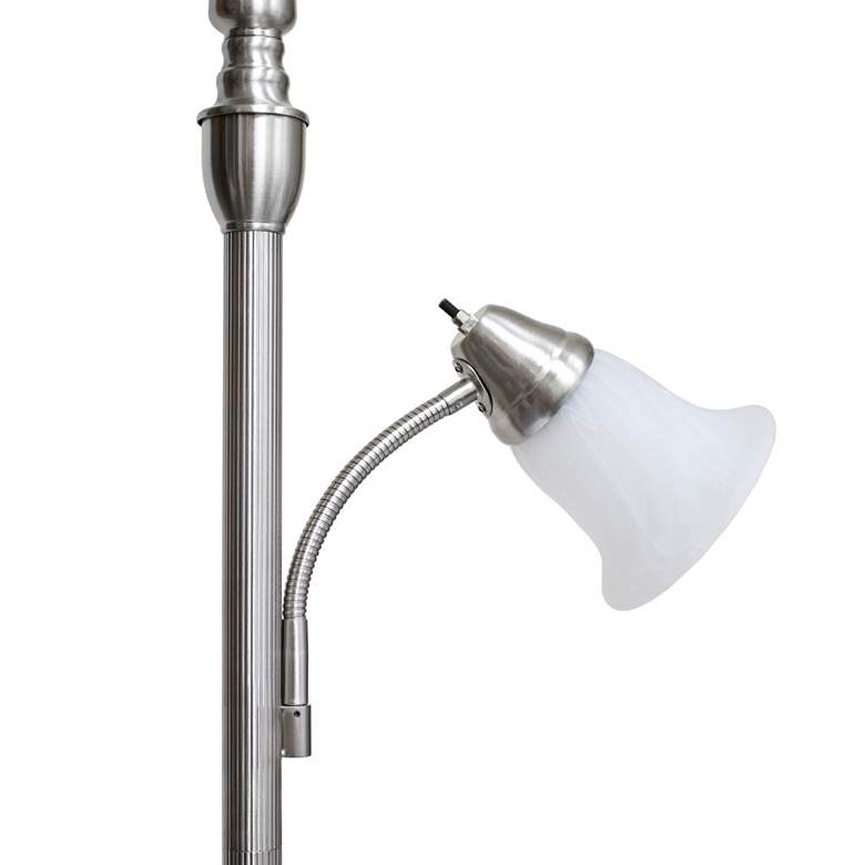 Image 4 Elegant Designs Mother Daughter 71" Nickel 2-Light Floor Lamp more views