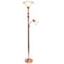 Elegant Designs Mother Daughter 71" Rose Gold 2-Light Floor Lamp