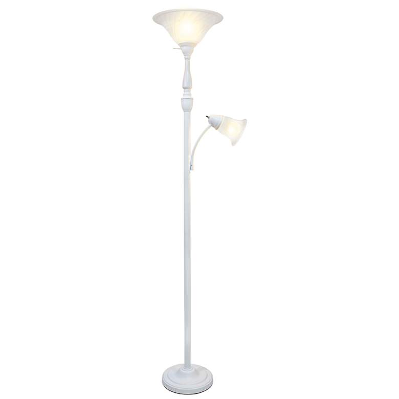 Image 6 Elegant Designs Mother Daughter 71 inch White 2-Light Floor Lamp more views