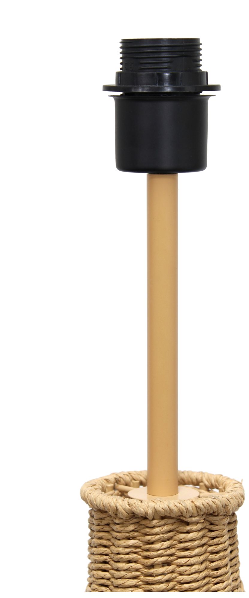 Elegant Designs Natural Paper Rope Rattan Wicker Floor Lamp