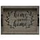 Elegant Designs Salento LED Serving Tray "Home Sweet Home", Rusti