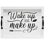 Elegant Designs Salento LED Serving Tray "Wake Up and Make Up", W