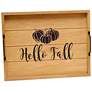 Elegant Designs Wood Serving Tray, 15.50" x 12","Hello Fall&
