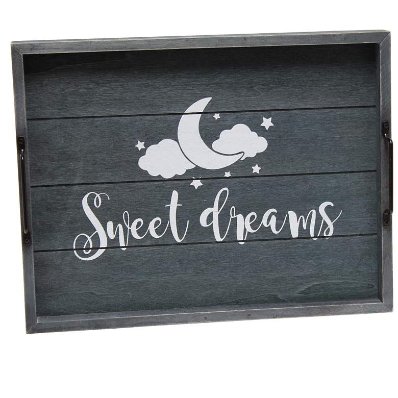 Image 1 Elegant Designs Wood Serving Tray, 15.50 inch x 12 inch, inchSweet Dream