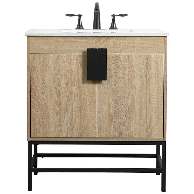 Image 2 Elegant Eugene 30 In. Bathroom Vanity In Mango Wood