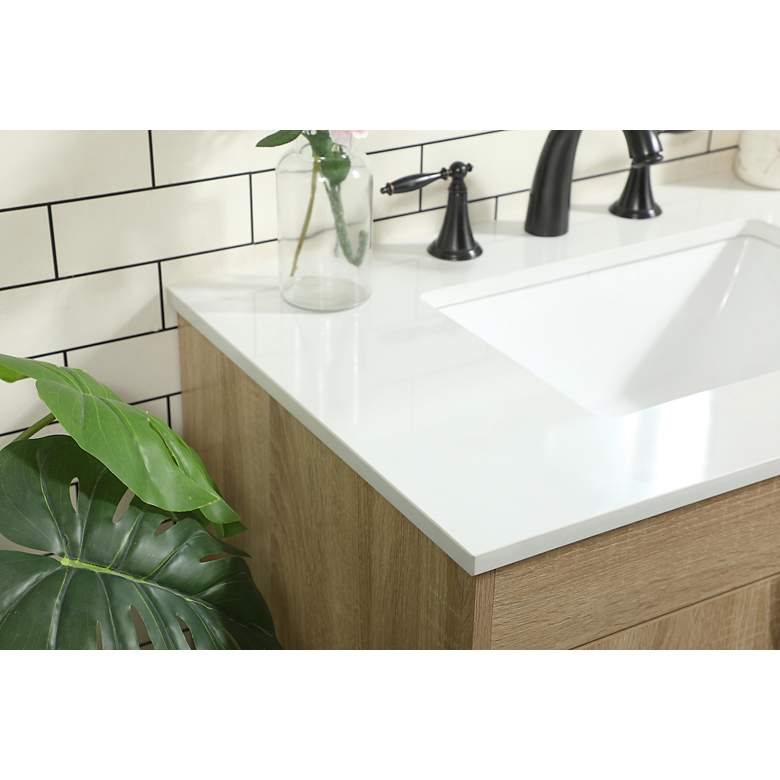 Image 6 Elegant Eugene 30 In. Bathroom Vanity In Mango Wood more views