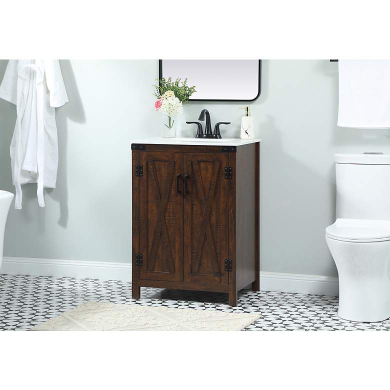 Image 3 Elegant Grant 24 In. Bathroom Vanity In Espresso more views