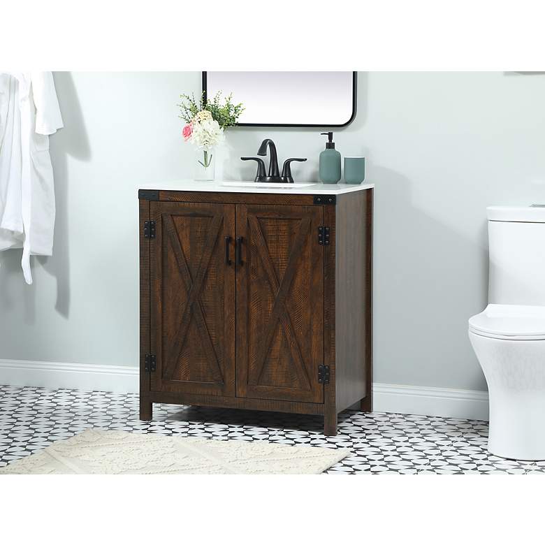 Image 3 Elegant Grant 30 In. Bathroom Vanity In Espresso more views