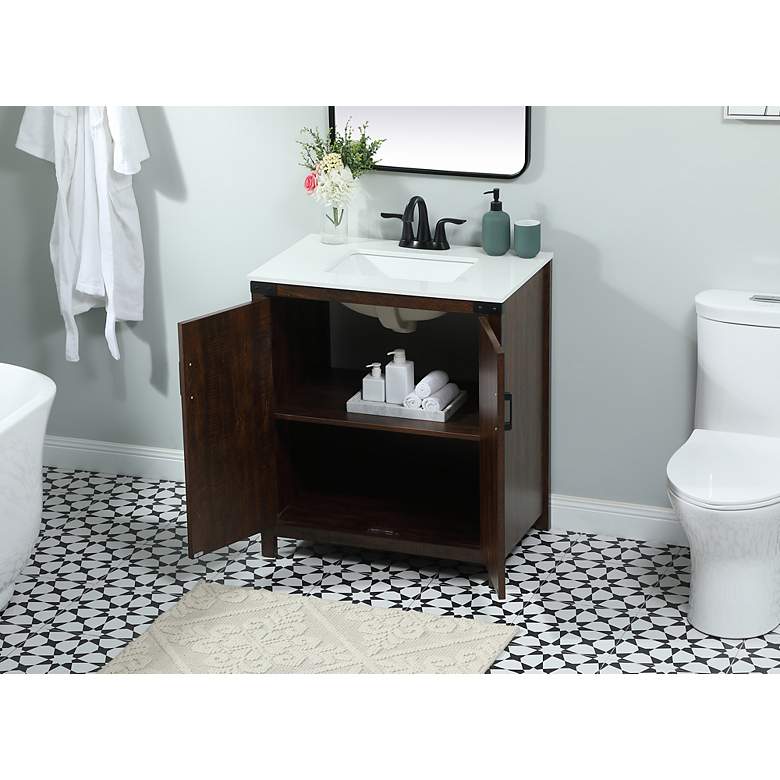 Image 4 Elegant Grant 30 In. Bathroom Vanity In Espresso more views