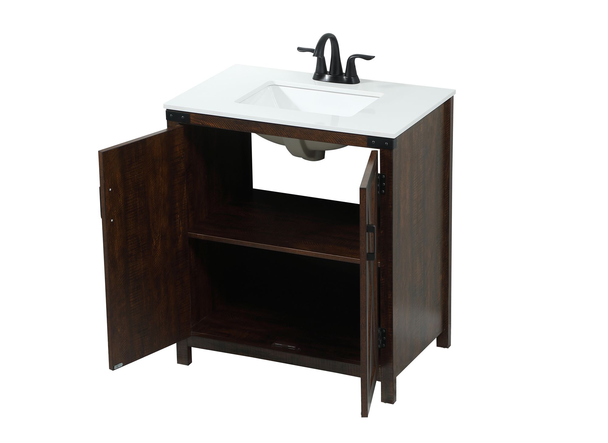 Elegant Grant 30 In. Bathroom Vanity In Espresso