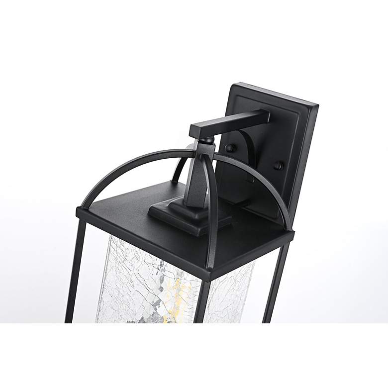 Image 5 Elegant Gratz 7 Inch Outdoor Wall Sconce in Black more views