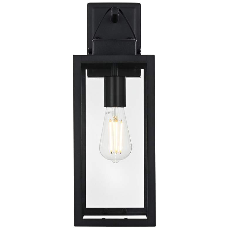 Image 2 Elegant Hilton 6 Inch Outdoor Wall Sconce in Black
