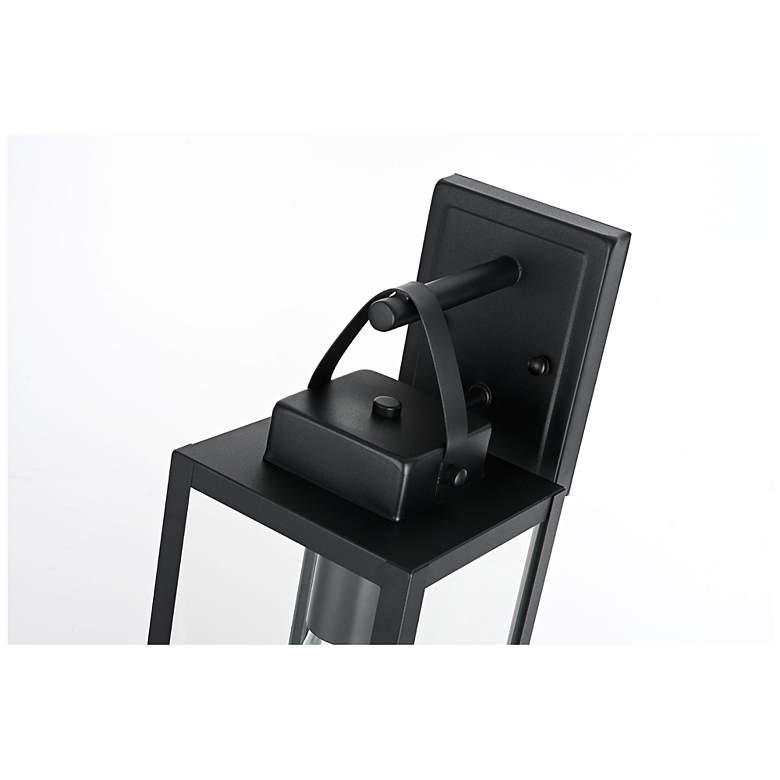 Image 5 Elegant Hilton 6 Inch Outdoor Wall Sconce in Black more views
