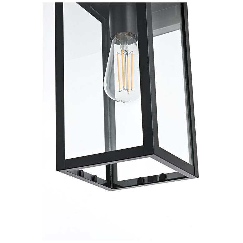 Image 6 Elegant Hilton 6 Inch Outdoor Wall Sconce in Black more views
