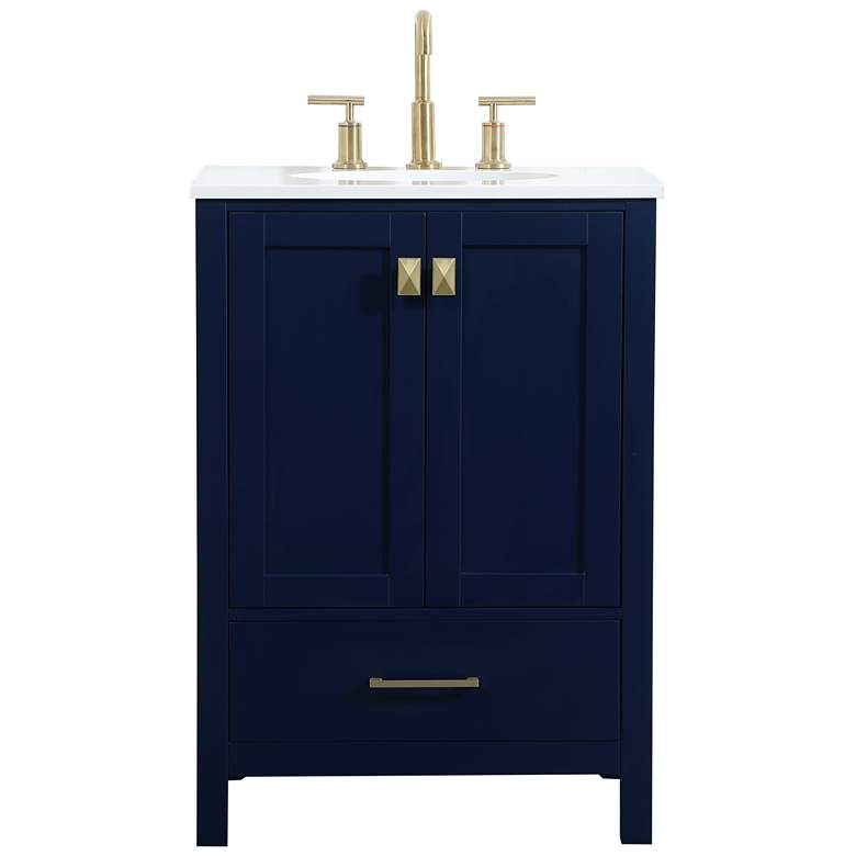 Image 2 Elegant Irene 24 In. Bathroom Vanity In Blue