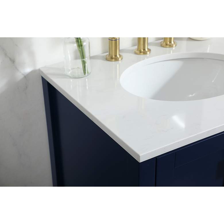 Image 6 Elegant Irene 24 In. Bathroom Vanity In Blue more views