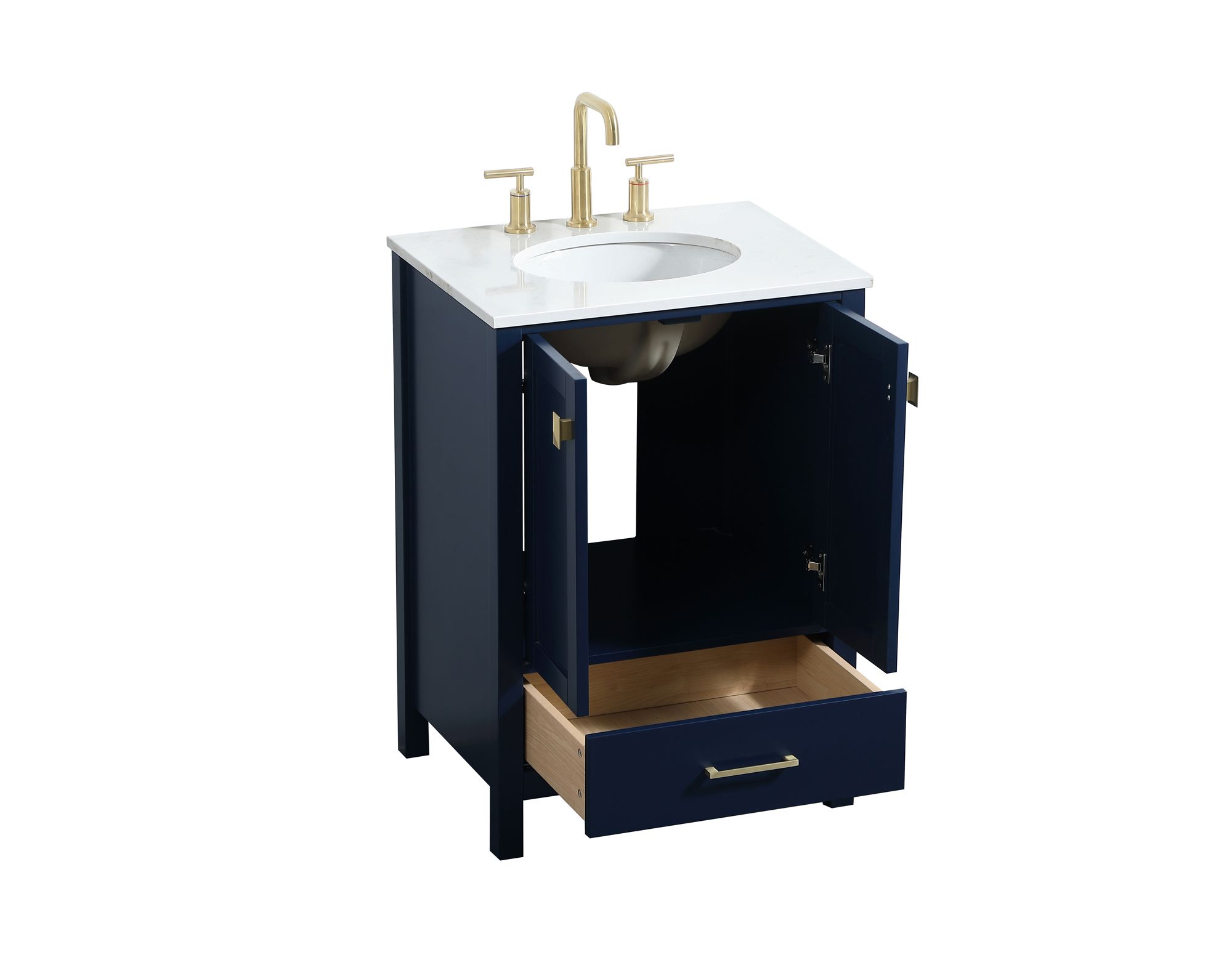 Elegant Irene 24 In. Bathroom Vanity In Blue