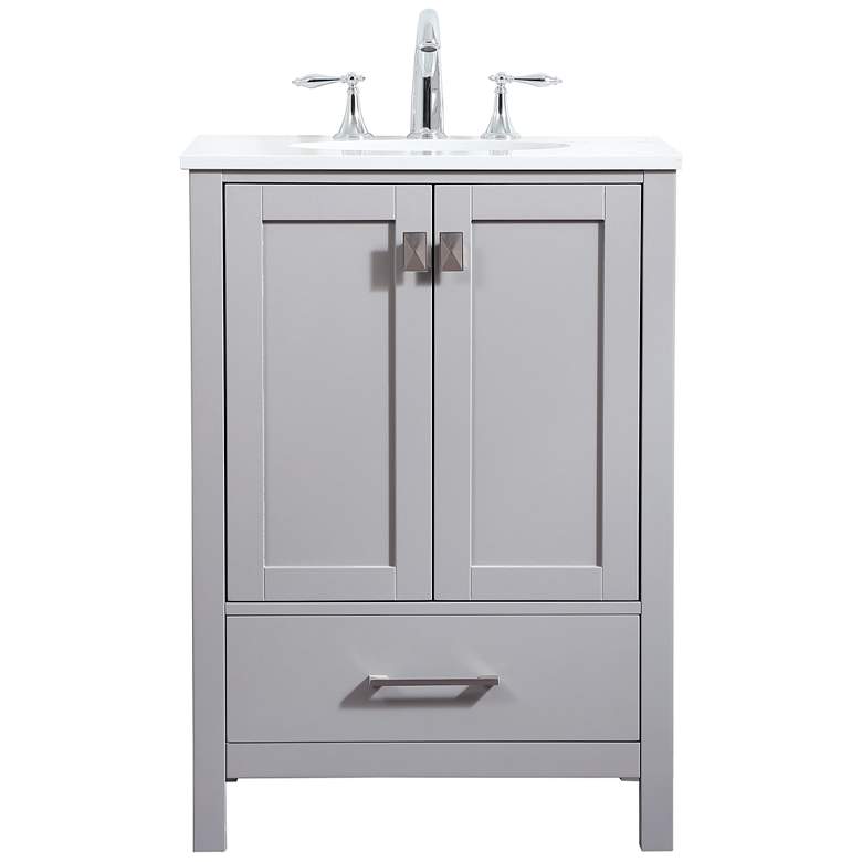 Image 2 Elegant Irene 24 In. Bathroom Vanity In Grey