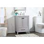 3_Elegant Irene 24 In. Bathroom Vanity In Grey more views