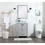 5_Elegant Irene 24 In. Bathroom Vanity In Grey more views