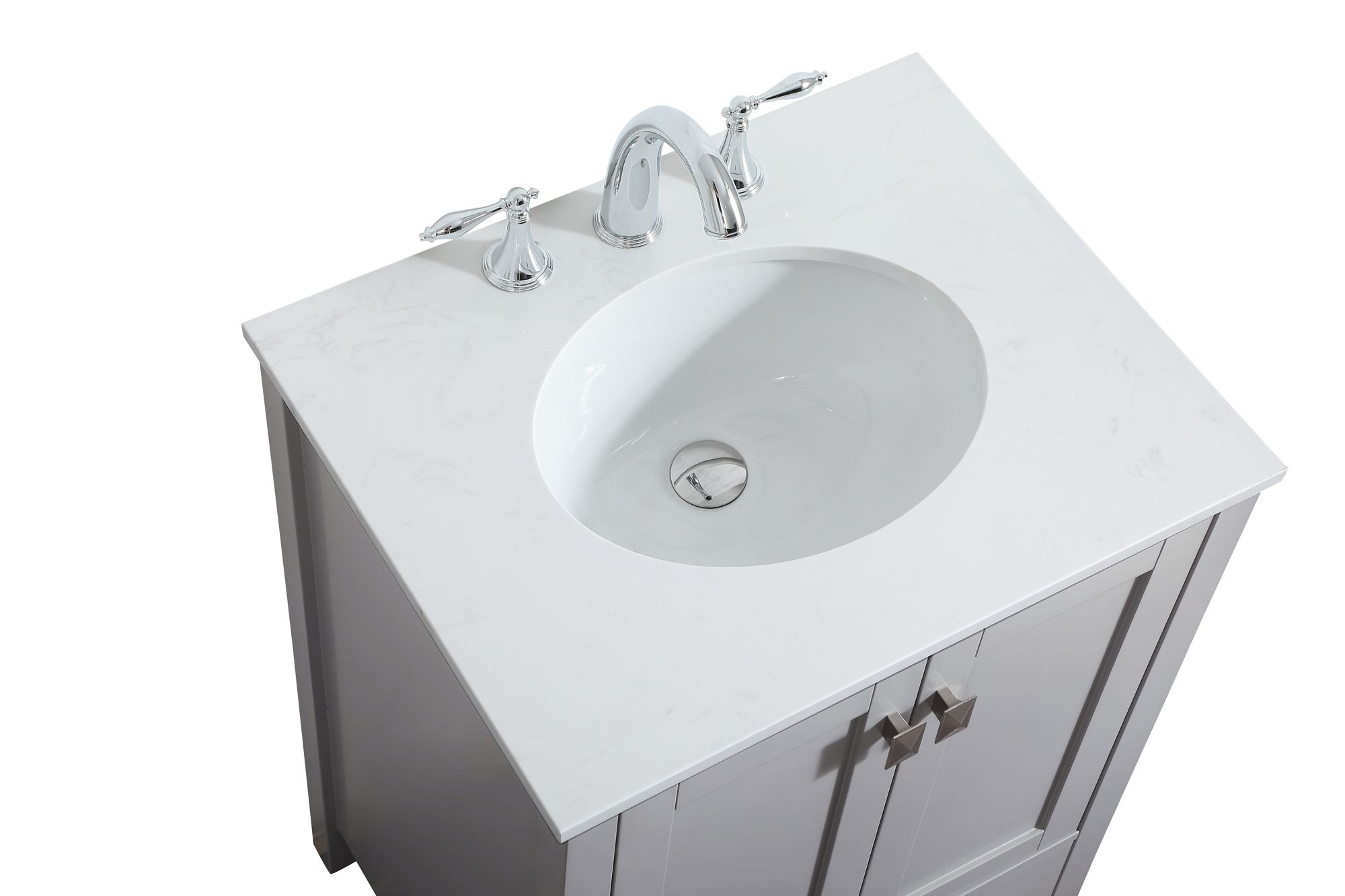 Elegant Irene 24 In. Bathroom Vanity In Grey