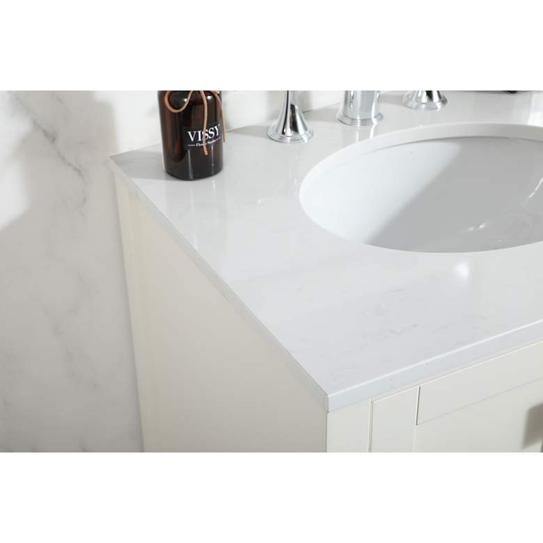 Image 6 Elegant Irene 24 In. Bathroom Vanity In White more views