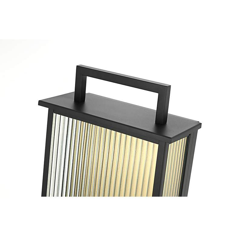 Image 4 Elegant Kannon 11.5 inch Outdoor Wall Sconce in Black more views