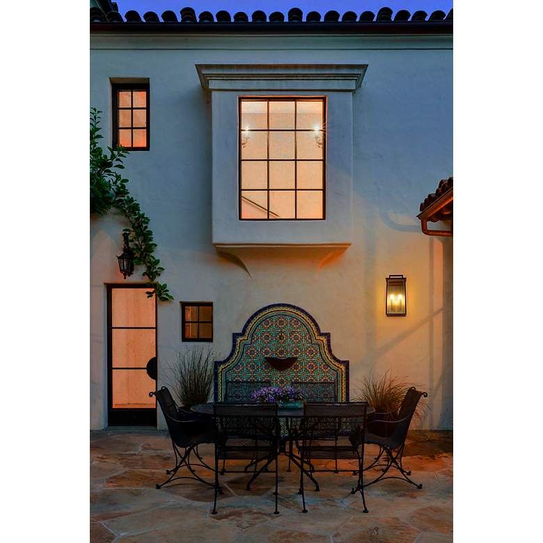 Image 6 Elegant Kannon 11.5 inch Outdoor Wall Sconce in Black more views