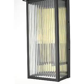 Image5 of Elegant Kannon 8.5 inch Outdoor Wall Sconce in Black more views
