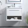 1_Elegant Kasper 24 In.  Bathroom Floating Vanity In White