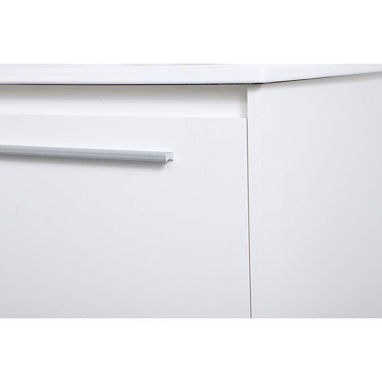 Image 6 Elegant Kasper 24 In. Bathroom Floating Vanity In White more views