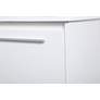 6_Elegant Kasper 24 In.  Bathroom Floating Vanity In White more views
