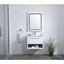 7_Elegant Kasper 24 In.  Bathroom Floating Vanity In White more views
