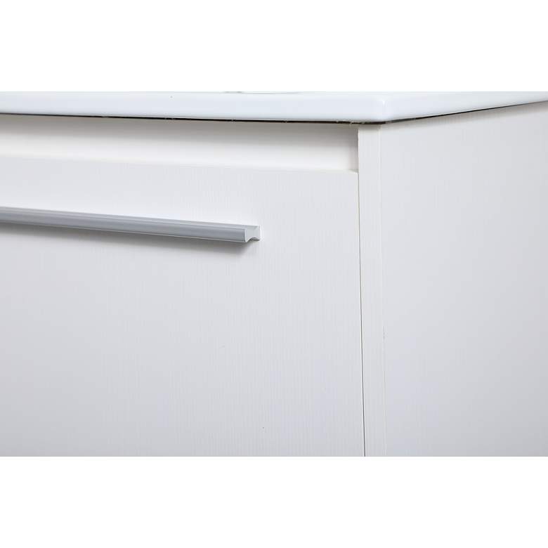 Image 6 Elegant Kasper 30 In. Bathroom Floating Vanity In White more views