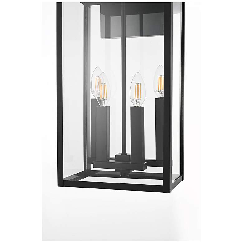 Image 5 Elegant Kaysen 11 inch Outdoor Wall Sconce in Black more views