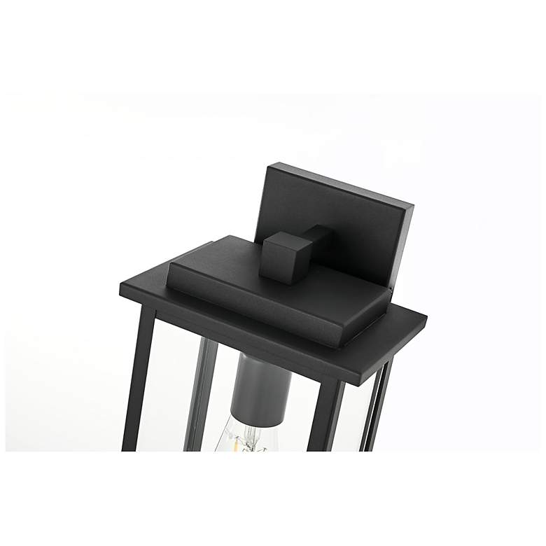 Image 4 Elegant Kaysen 7 inch Outdoor Wall Sconce in Black more views