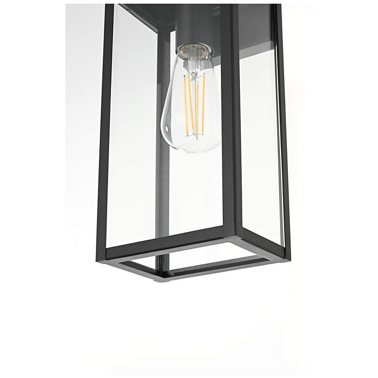 Image 5 Elegant Kaysen 7 inch Outdoor Wall Sconce in Black more views