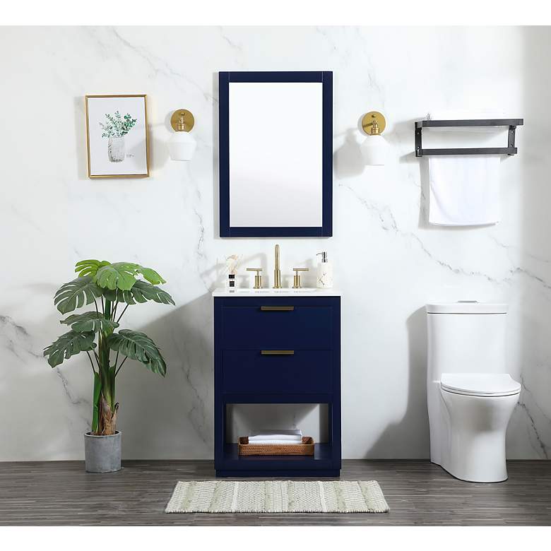 Image 5 Elegant Larkin 24 In. Bathroom Vanity In Blue more views