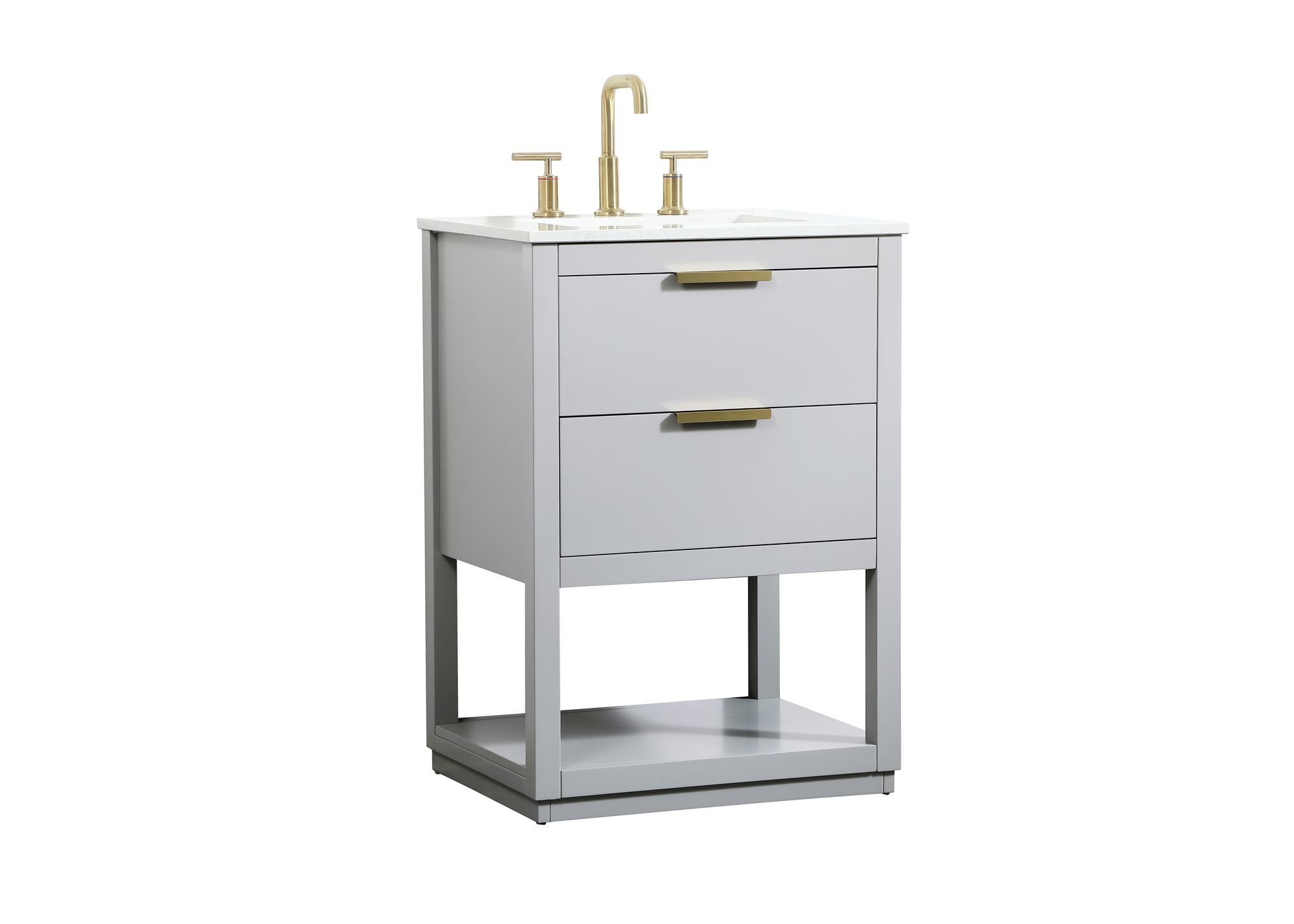 Elegant Larkin 24 In. Bathroom Vanity In Grey