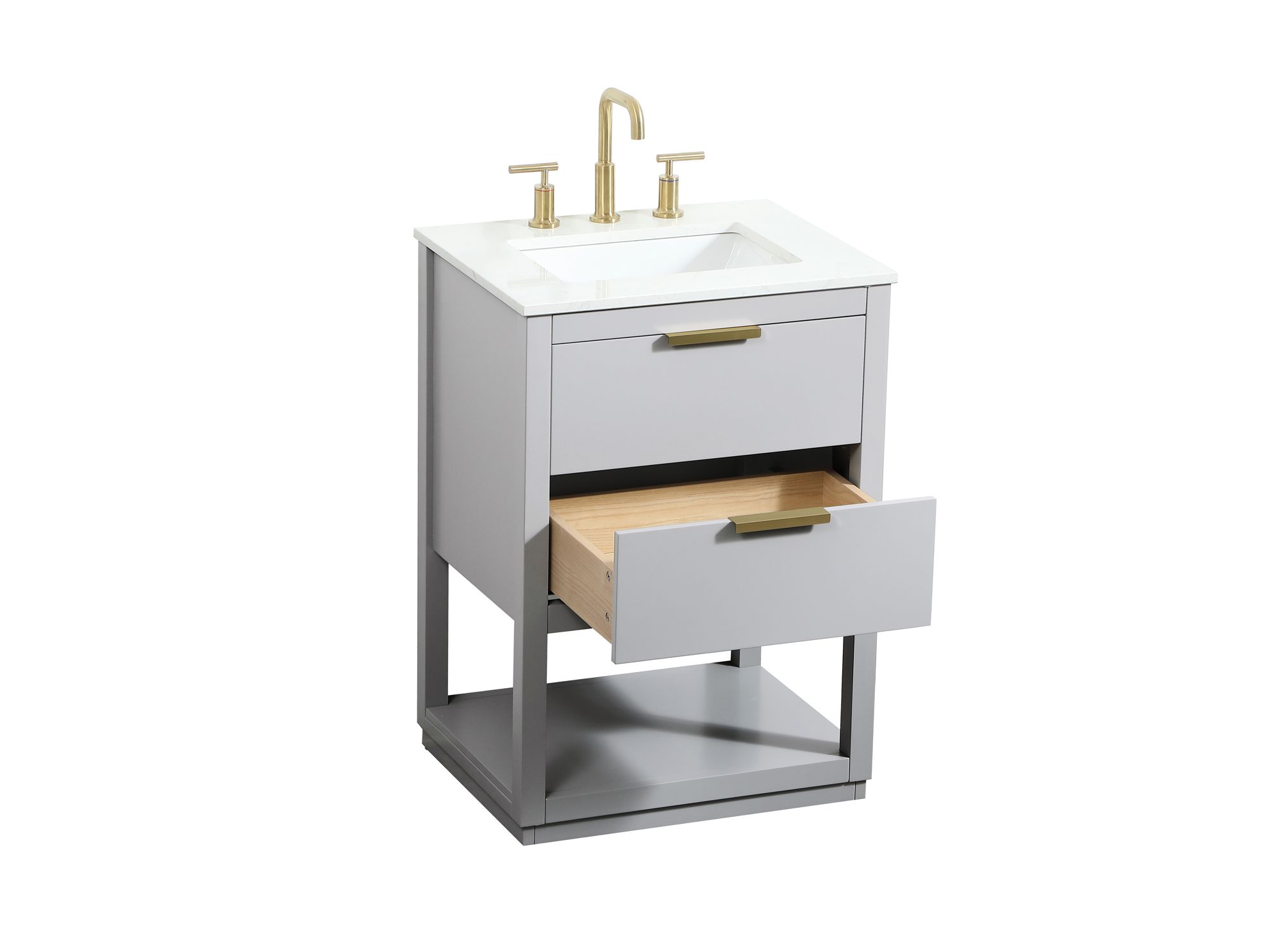Elegant Larkin 24 In. Bathroom Vanity In Grey