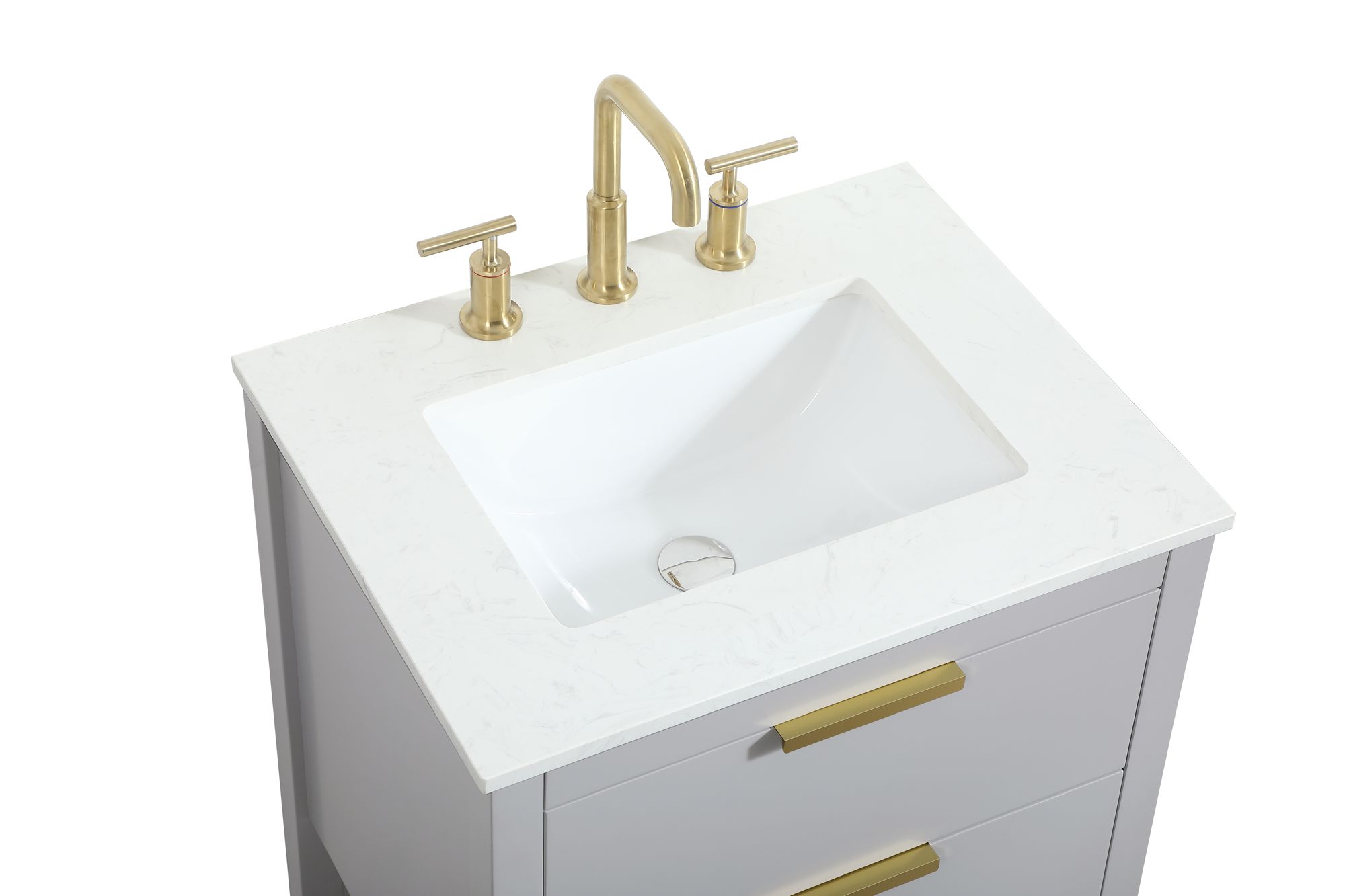 Elegant Larkin 24 In. Bathroom Vanity In Grey