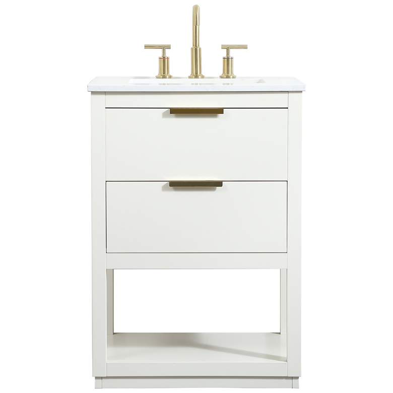 Image 1 Elegant Larkin 24 In. Bathroom Vanity In White