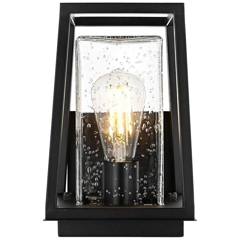 Image 2 Elegant Lehigh 6 Inch Outdoor Wall Sconce in Black