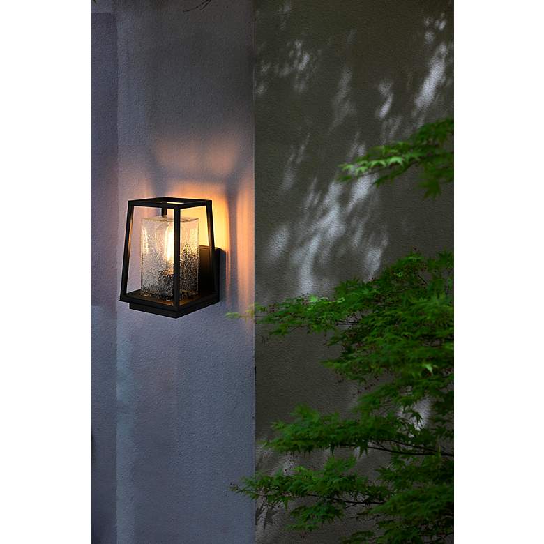Image 3 Elegant Lehigh 6 Inch Outdoor Wall Sconce in Black more views