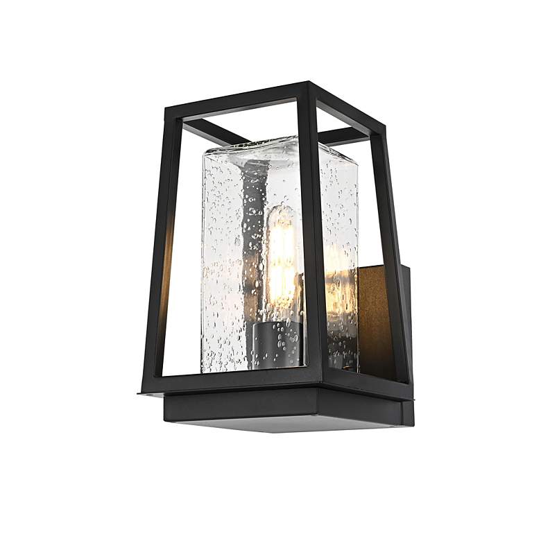 Image 4 Elegant Lehigh 6 Inch Outdoor Wall Sconce in Black more views