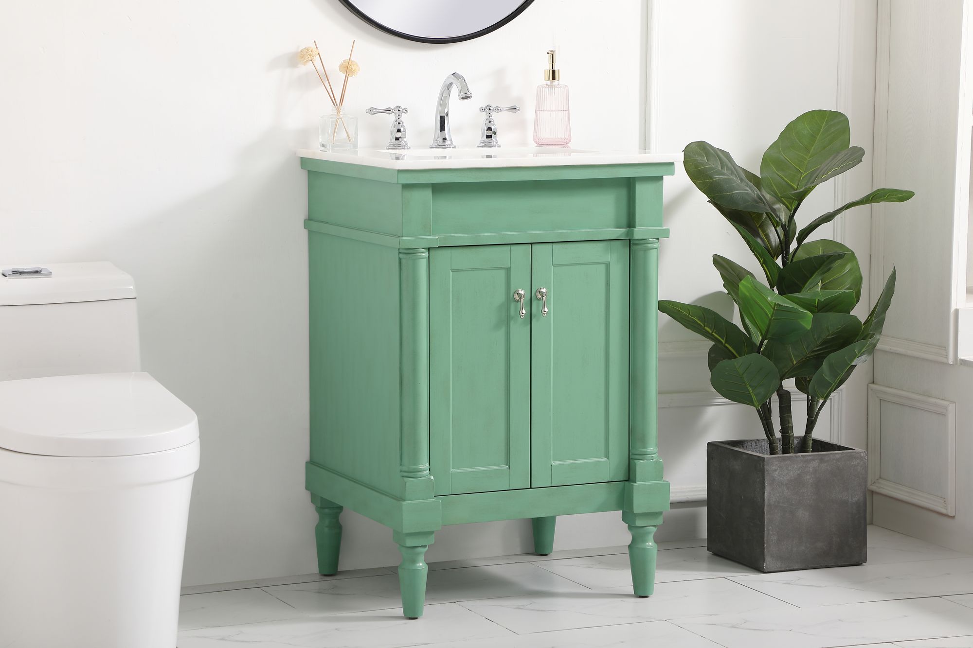 Image 3 Elegant Lexington 24 In. Bathroom Vanity In Mint more views