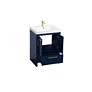 4_Elegant Lighting 24" Wide Single Sink Blue Bathroom Vanity more views