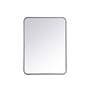 7_Elegant Lighting 32 x 24 Soft Corner Metal Rectangular Silver Wall Mirror more views